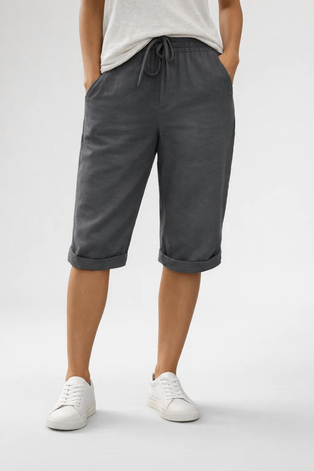 Korte Broek Dames Wijde Pasvorm Elastische Taille Zomer