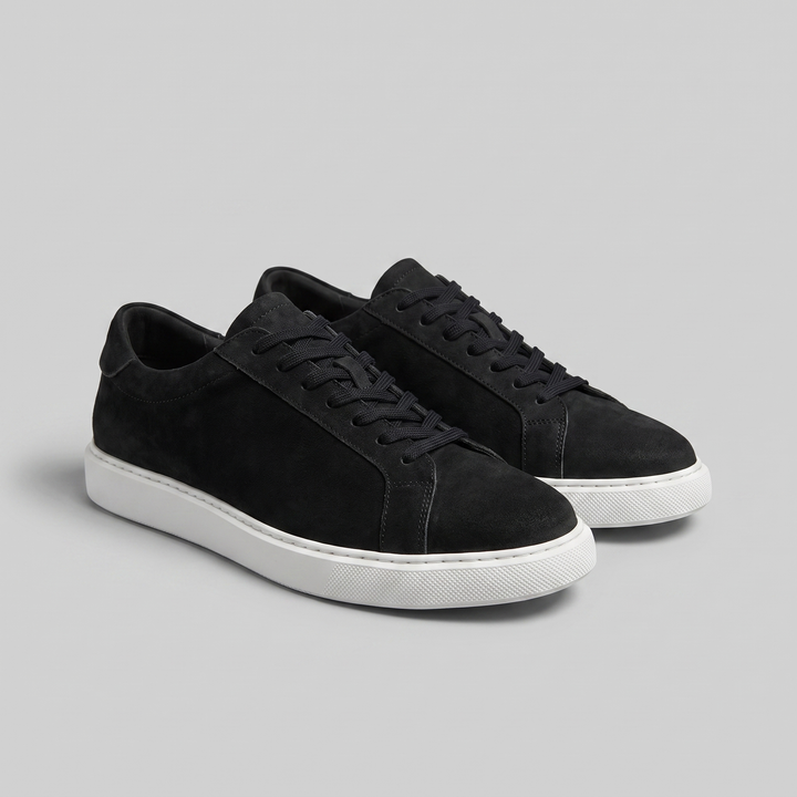 Lage Sneakers Heren Suede Grijs Casual