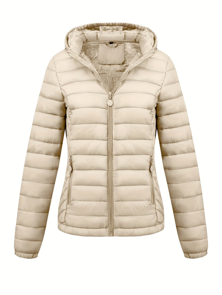 Lara | Gewatteerde hoodie jas