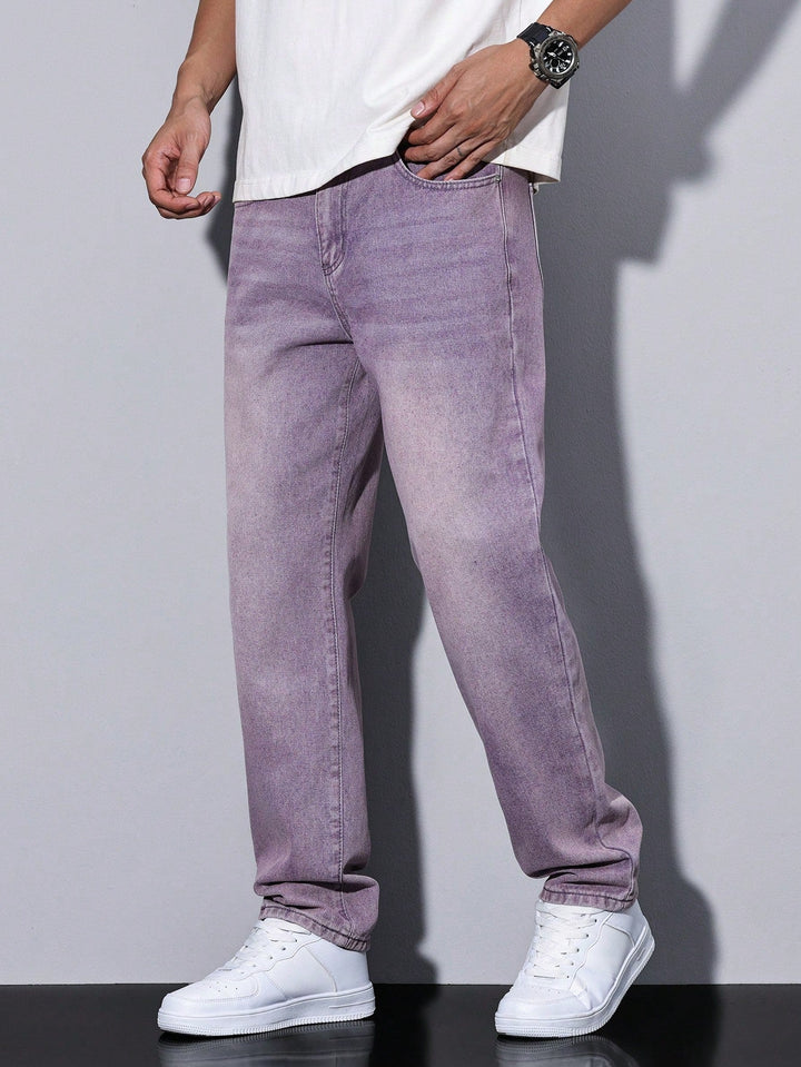 Lars | Casual gewassen herenjeans met rechte pijpen