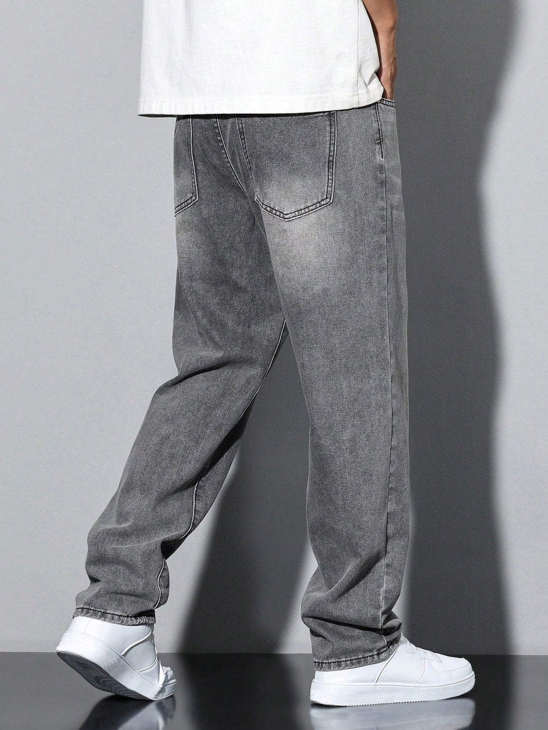 Lars | Casual gewassen herenjeans met rechte pijpen