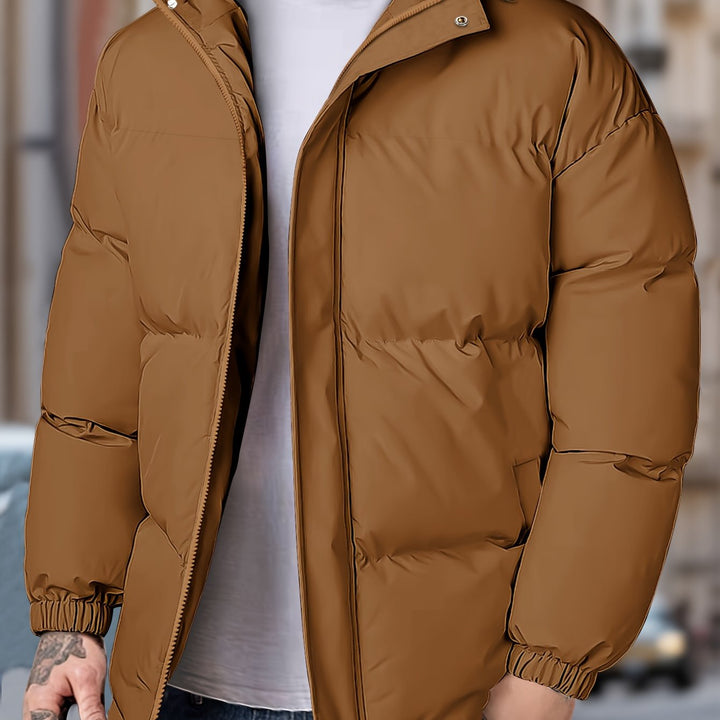 Lars | Warm winddicht heren winterjack met capuchon