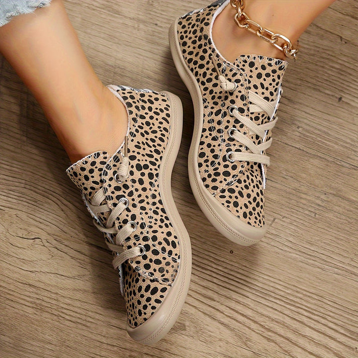 Leopard | Luipaardprint damessneakers in lage stijl