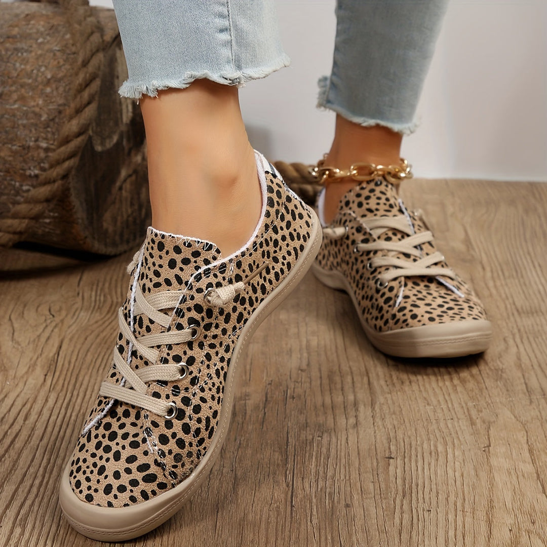 Leopard | Luipaardprint damessneakers in lage stijl