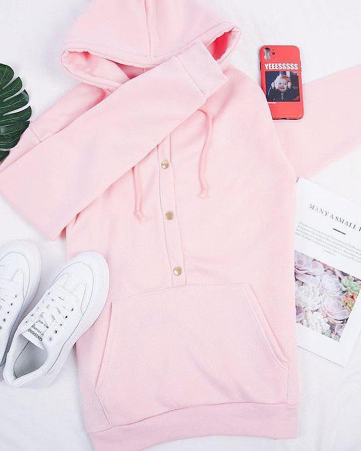 Leyla | Relaxte hoodie met trekkoorden