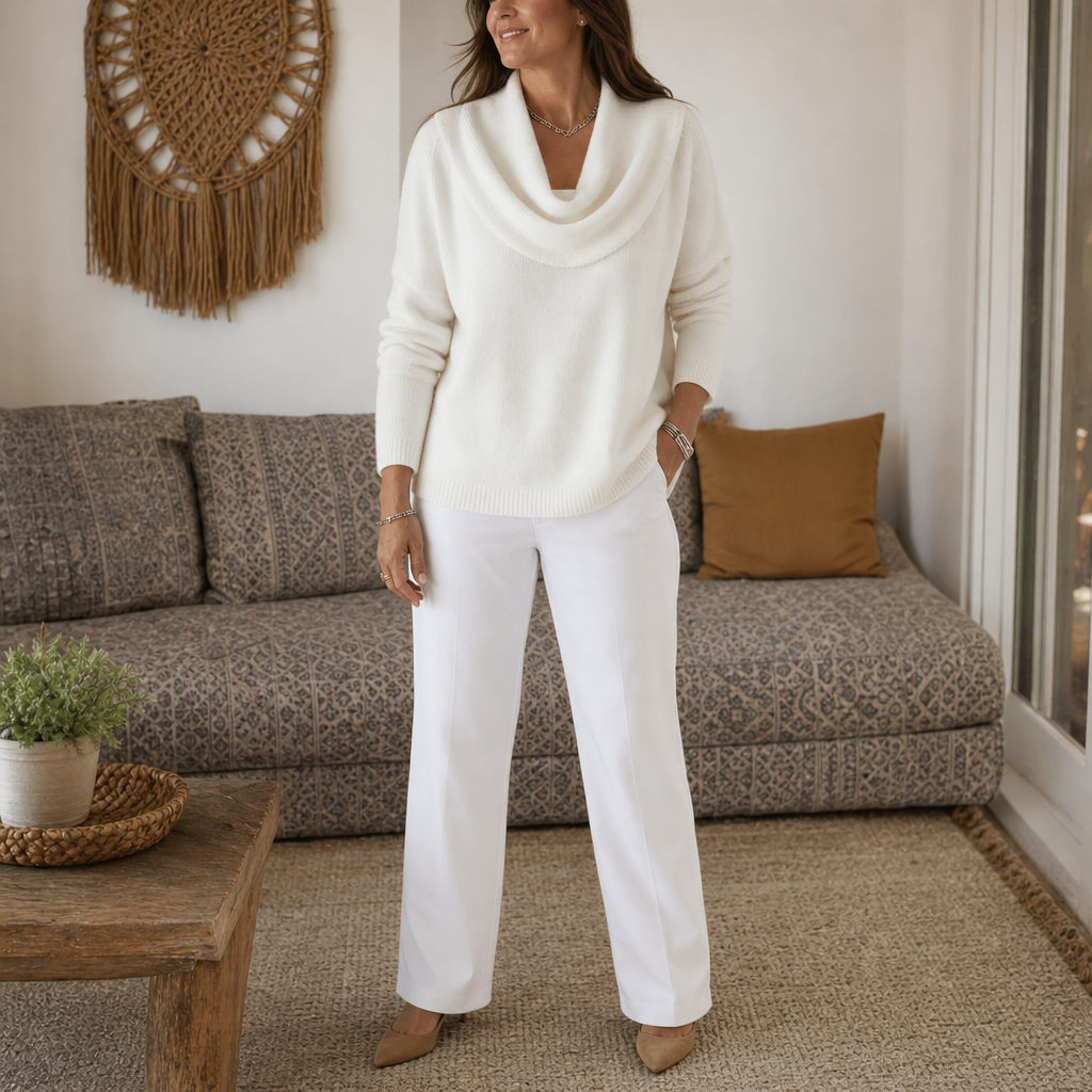 Draveline – Trui met Kraag en Drape