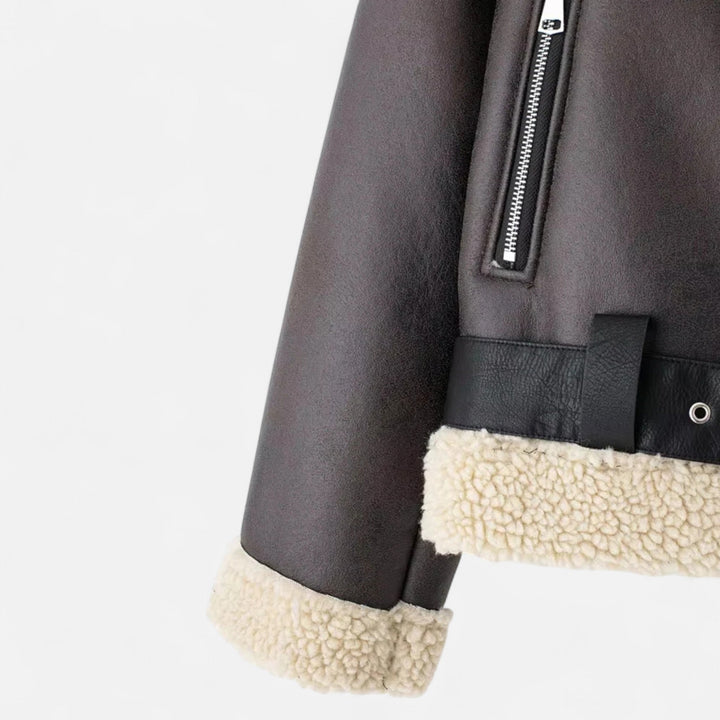 Lilla | Strakke Ceintuurgordel van Gecomposeerd Leer