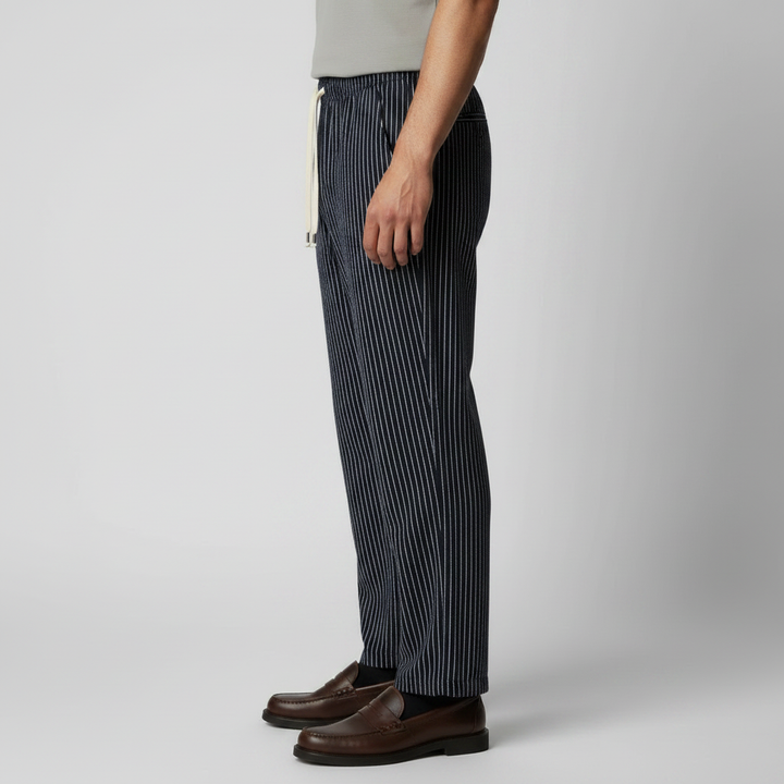 Linnen Broek Heren Elastische Taille Casual Zomer