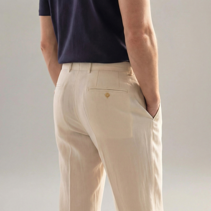 Linnen Broek Heren Zomer Casual Formeel