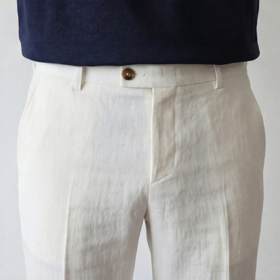 Linnen Broek Heren Zomer Casual Formeel