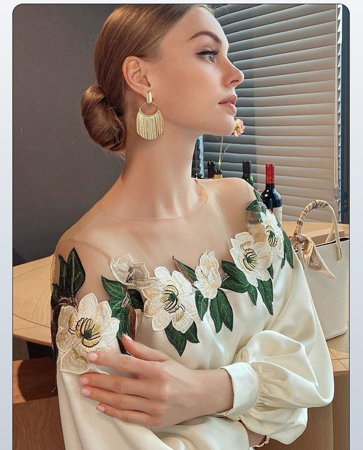 Lorenza | Bloemenpatroon Blouse