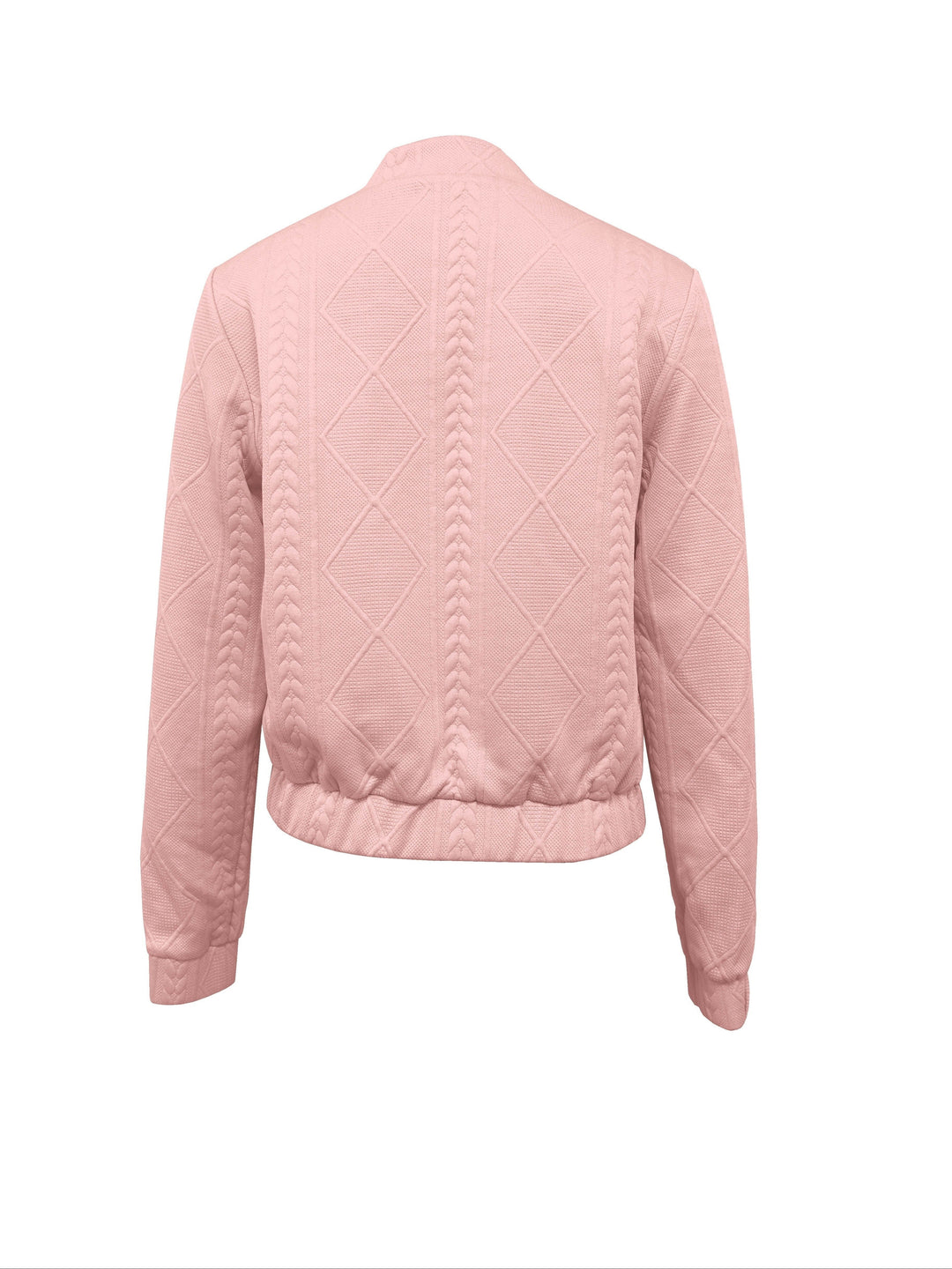 Lotte | Casual bomberjack met effen textuur