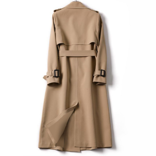 Lotte | Elegante lange dames jas met dubbele knopen