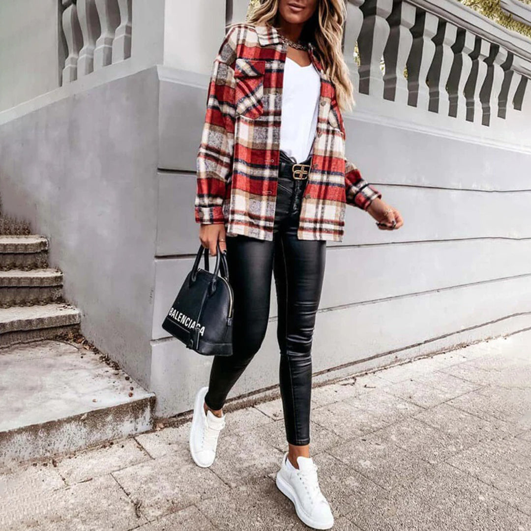 Lotte | Geruite Herfstjas