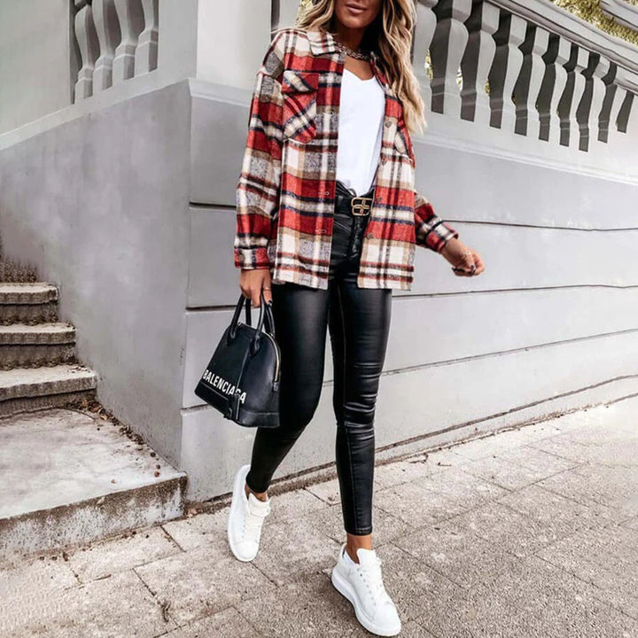 Lotte | Geruite Herfstjas