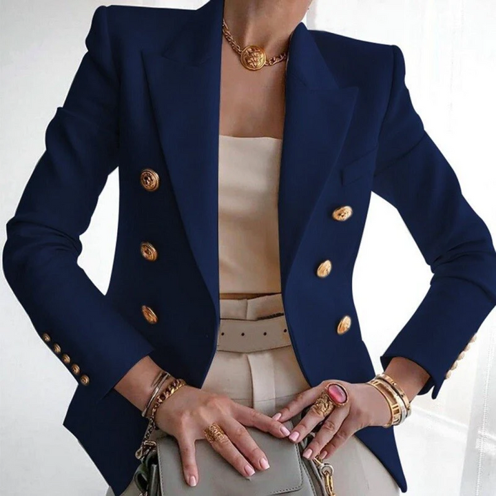 Louise | Comfortabele blazer met knopen van katoen