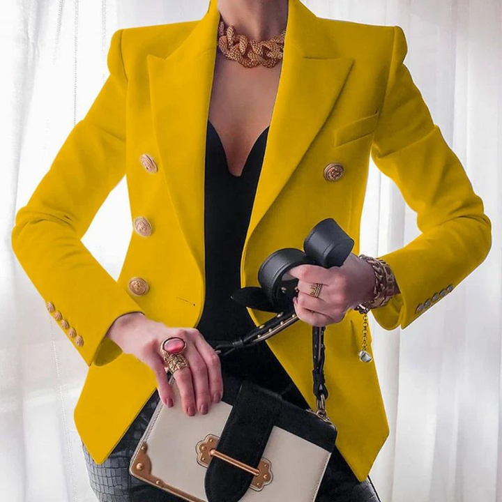 Louise | Comfortabele blazer met knopen van katoen