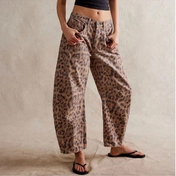Zillah– Wijdvallende Barrel Jeans | High Waist