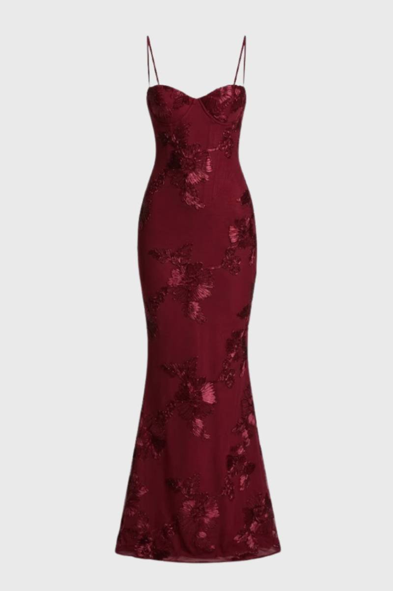 Maxi Jurk Dames - Elegant Bustier met Spaghetti Bandjes | Getailleerd