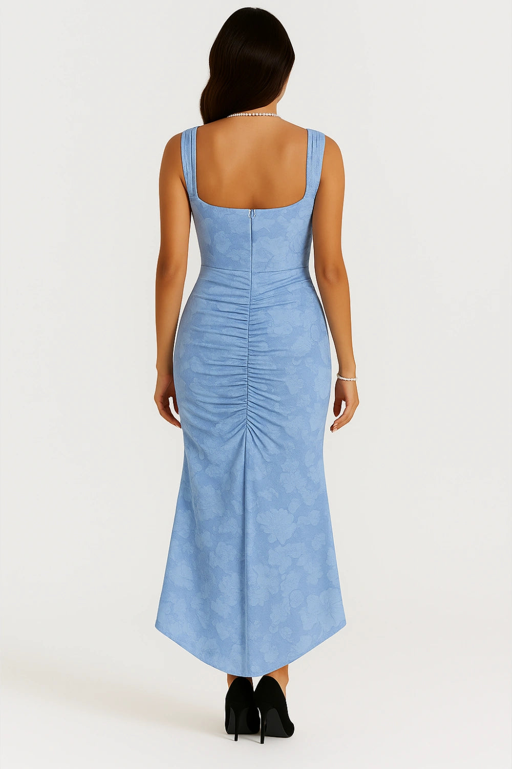 Maxi Jurk Dames Ronde Hals Lange Mouwen Casual