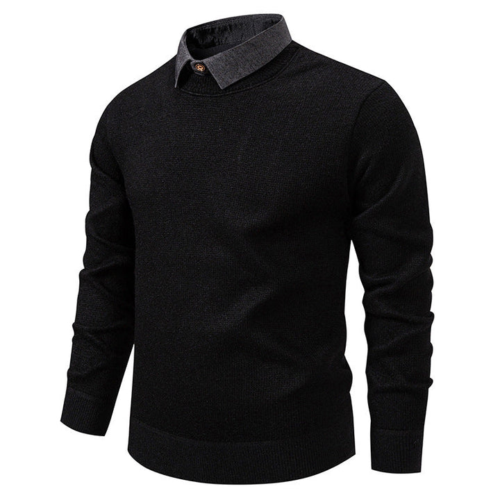 Van Dal | Heren Gebreide Pullover met Kraag Accent