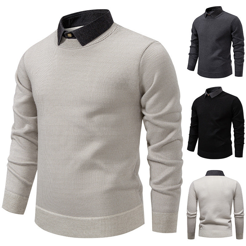Van Dal | Heren Gebreide Pullover met Kraag Accent
