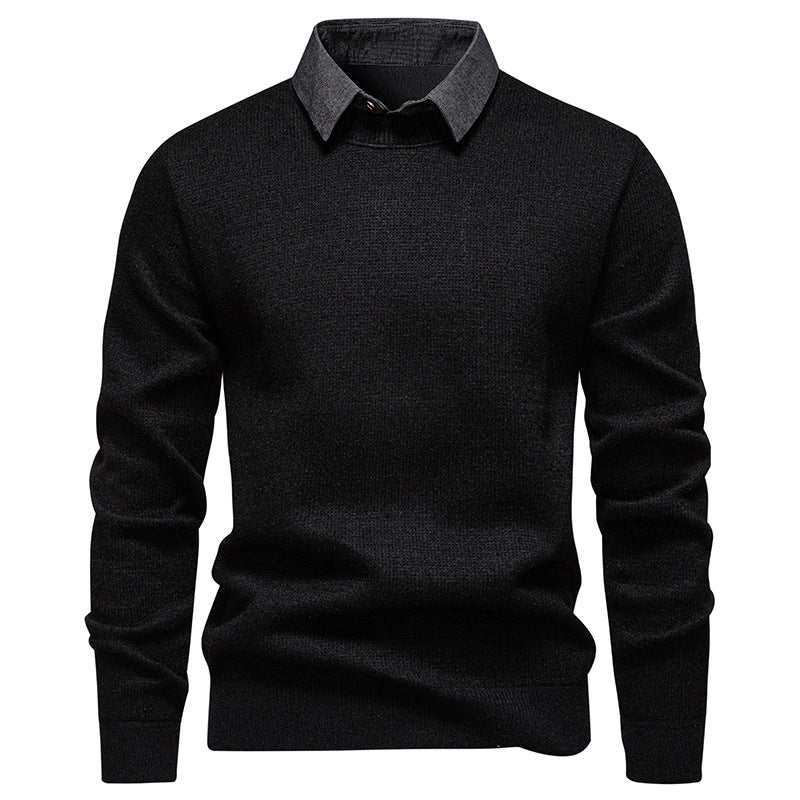 Van Dal | Heren Gebreide Pullover met Kraag Accent