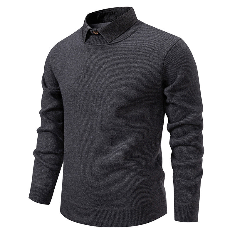 Van Dal | Heren Gebreide Pullover met Kraag Accent