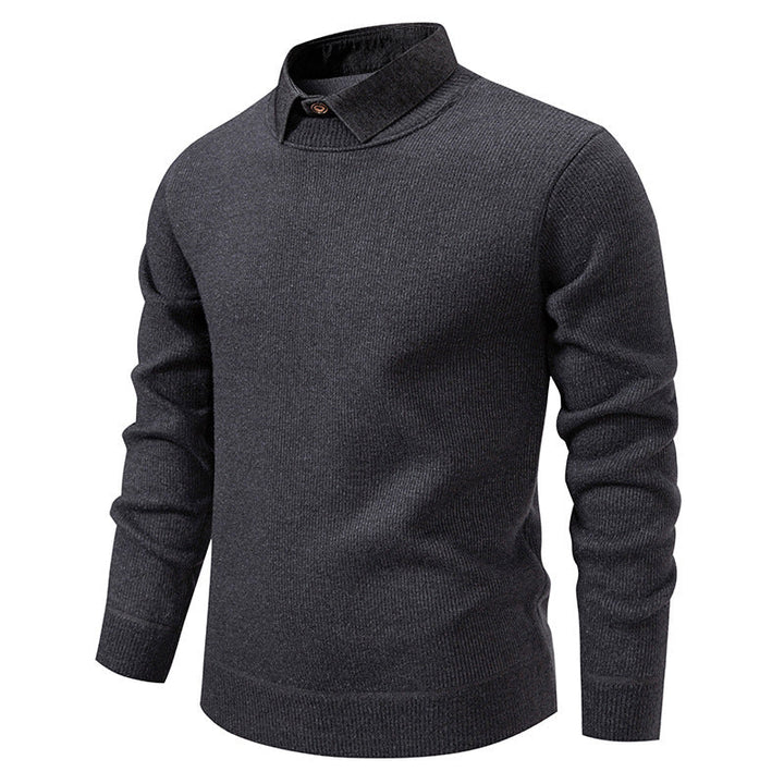 Van Dal | Heren Gebreide Pullover met Kraag Accent