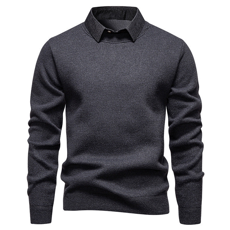 Van Dal | Heren Gebreide Pullover met Kraag Accent