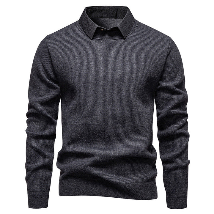Van Dal | Heren Gebreide Pullover met Kraag Accent