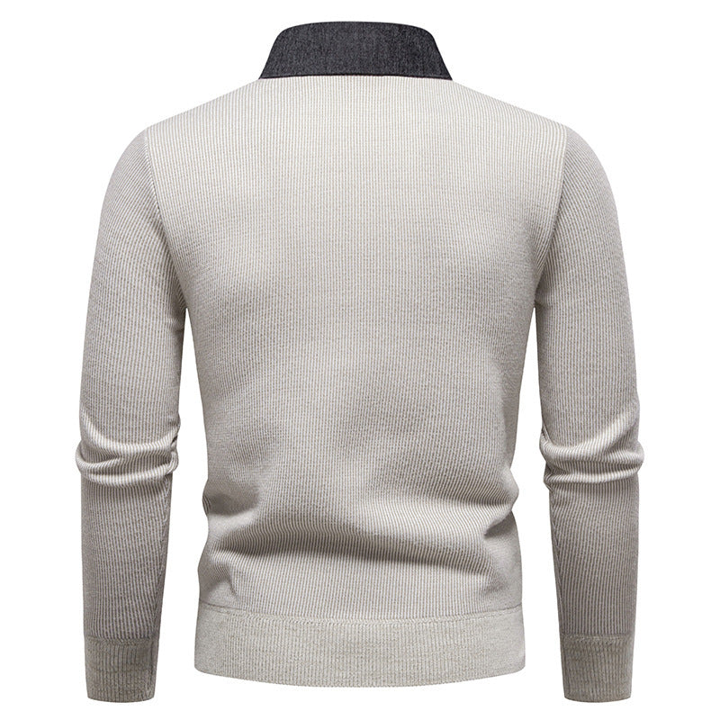 Van Dal | Heren Gebreide Pullover met Kraag Accent