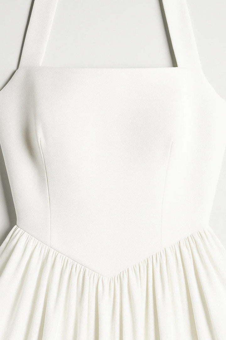 Midi Jurk Dames Halter Neck A-lijn Formeel Feest