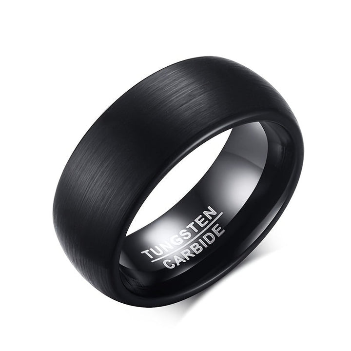 Milan | Luxe matte zwarte herenring