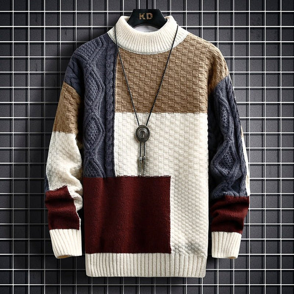 Alice - Elegante Patchwork-Trui