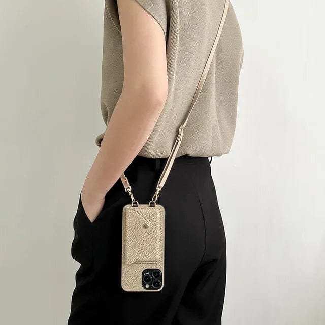 Luxe Dames Crossbody Telefoonhoesje met Kaarthouder