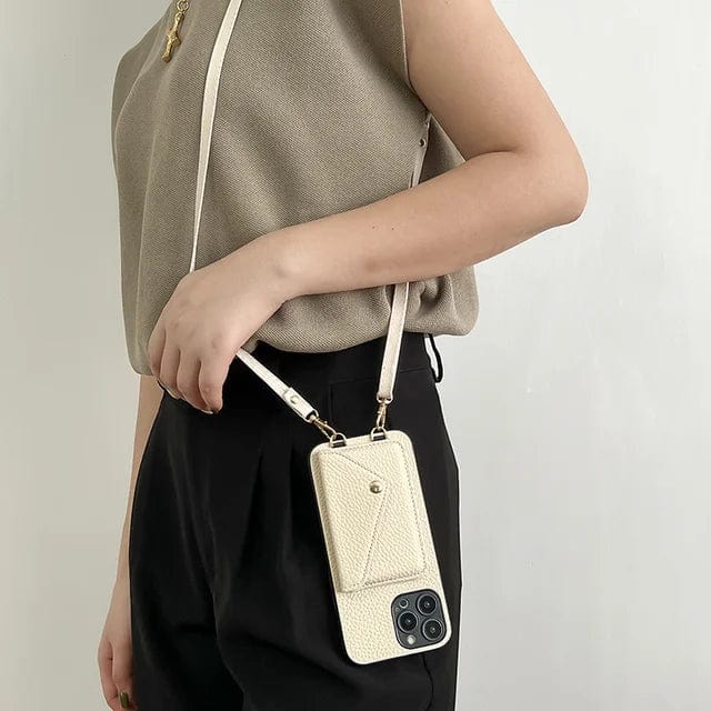 Luxe Dames Crossbody Telefoonhoesje met Kaarthouder