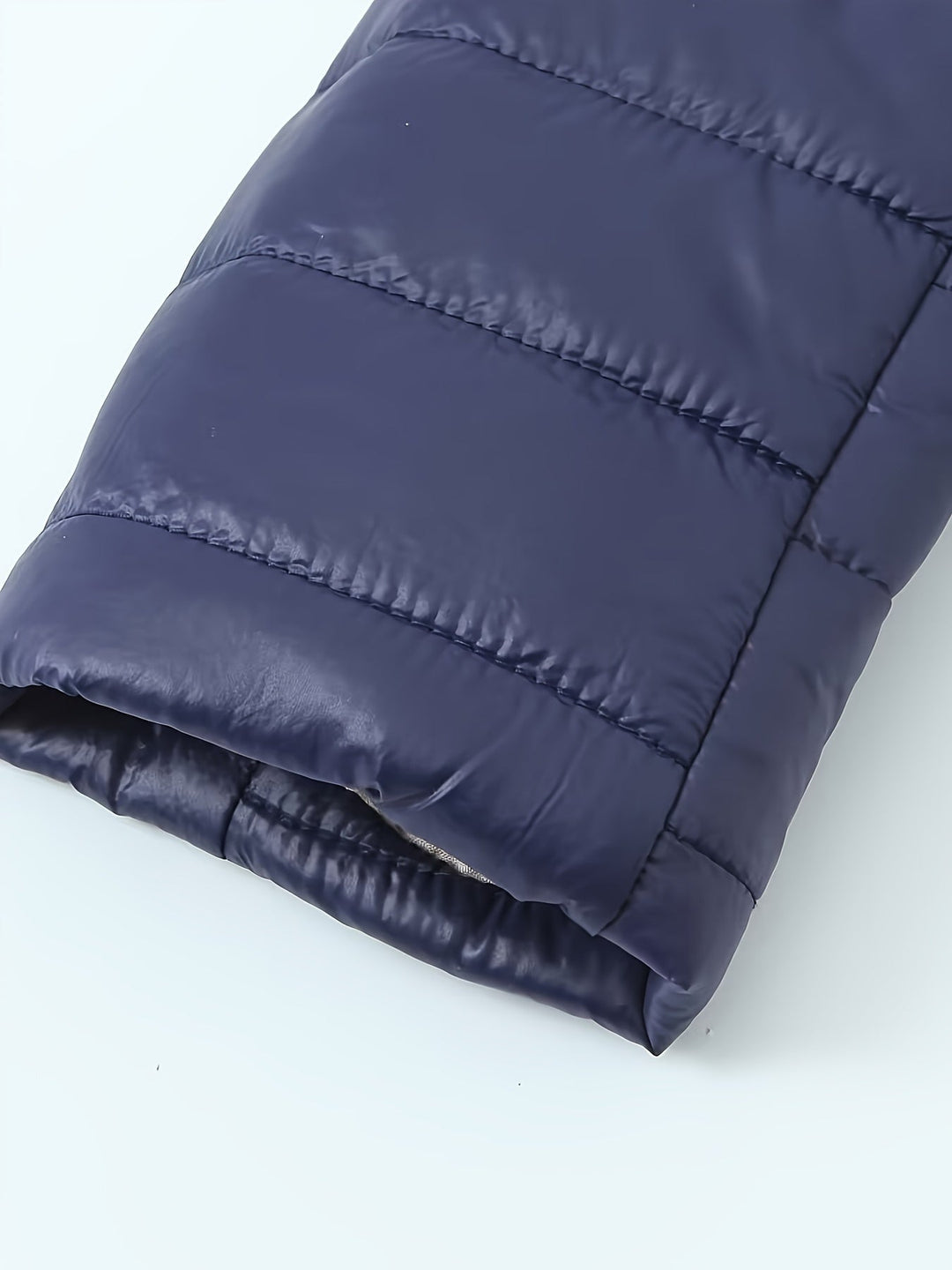 Nina | Warme puffy jas met rits en imitatiefbont voering