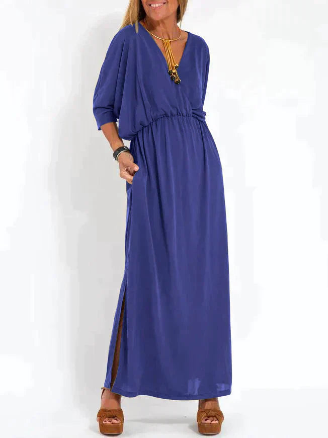 Nina | Zwarte elegante maxi-jurk