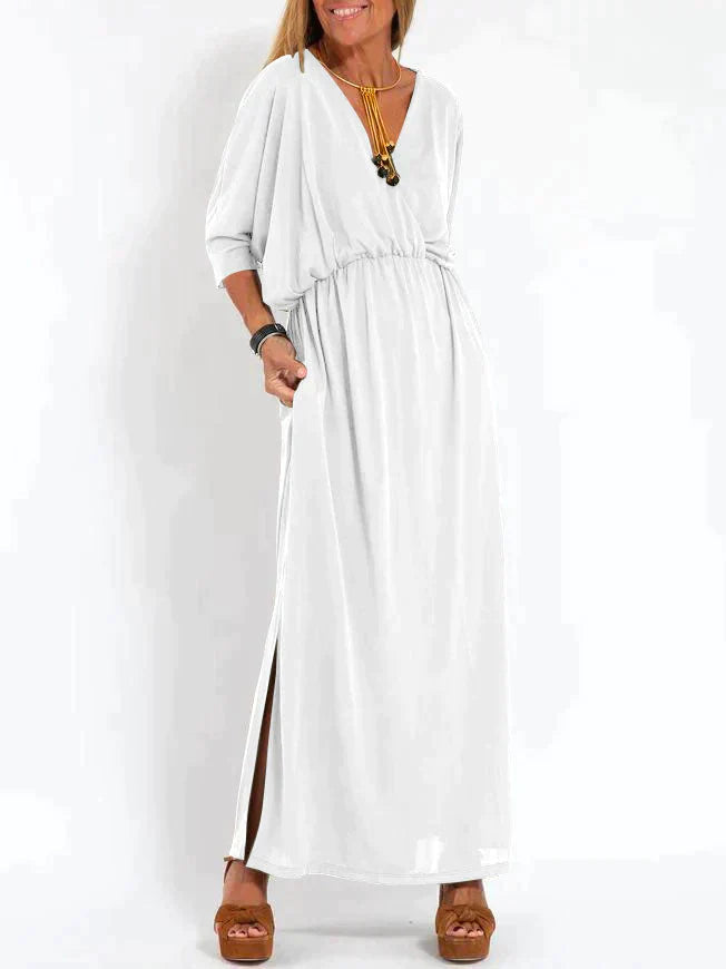 Nina | Zwarte elegante maxi-jurk