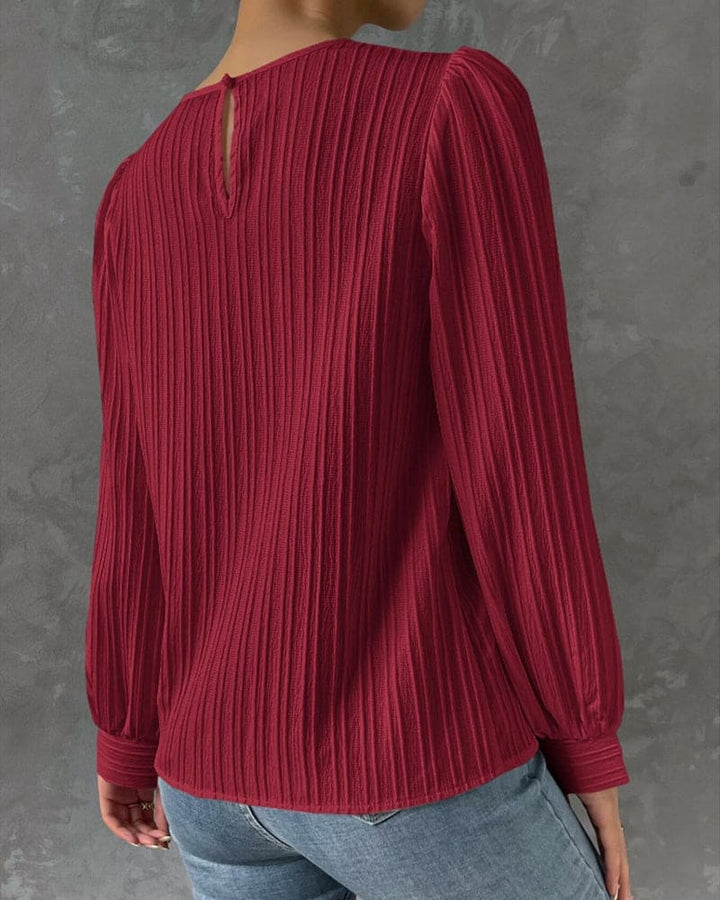 Olivia | Blouse met lantaarnmouwen