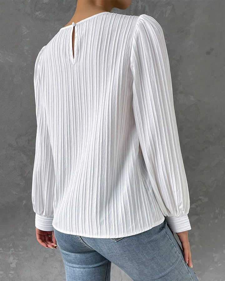 Olivia | Blouse met lantaarnmouwen