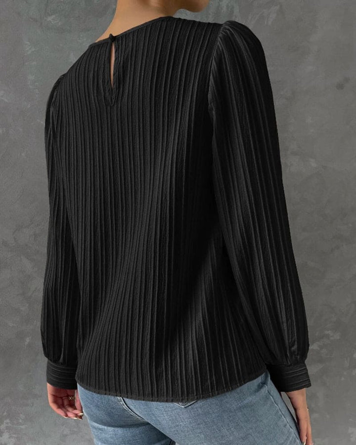 Olivia | Blouse met lantaarnmouwen