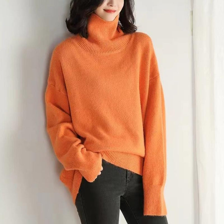 Dames Lange Mouw Turtleneck Trui