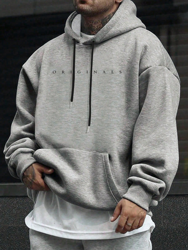 Originals | Heren sweatshirt met capuchon en letterprint
