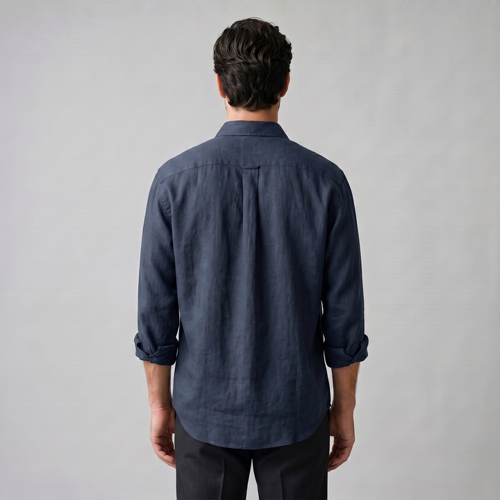 Overhemd Heren Oversized Lange Mouwen Casual