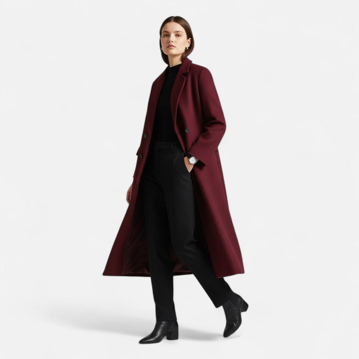 Cordelia | Notch-Lapel Dubbelzijdige Tijdloze Trenchcoat