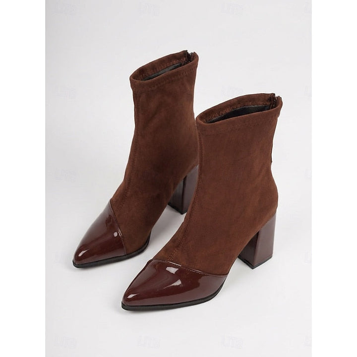 Beatrix | Cap-Toe Chunky Heel Enkellaarsjes