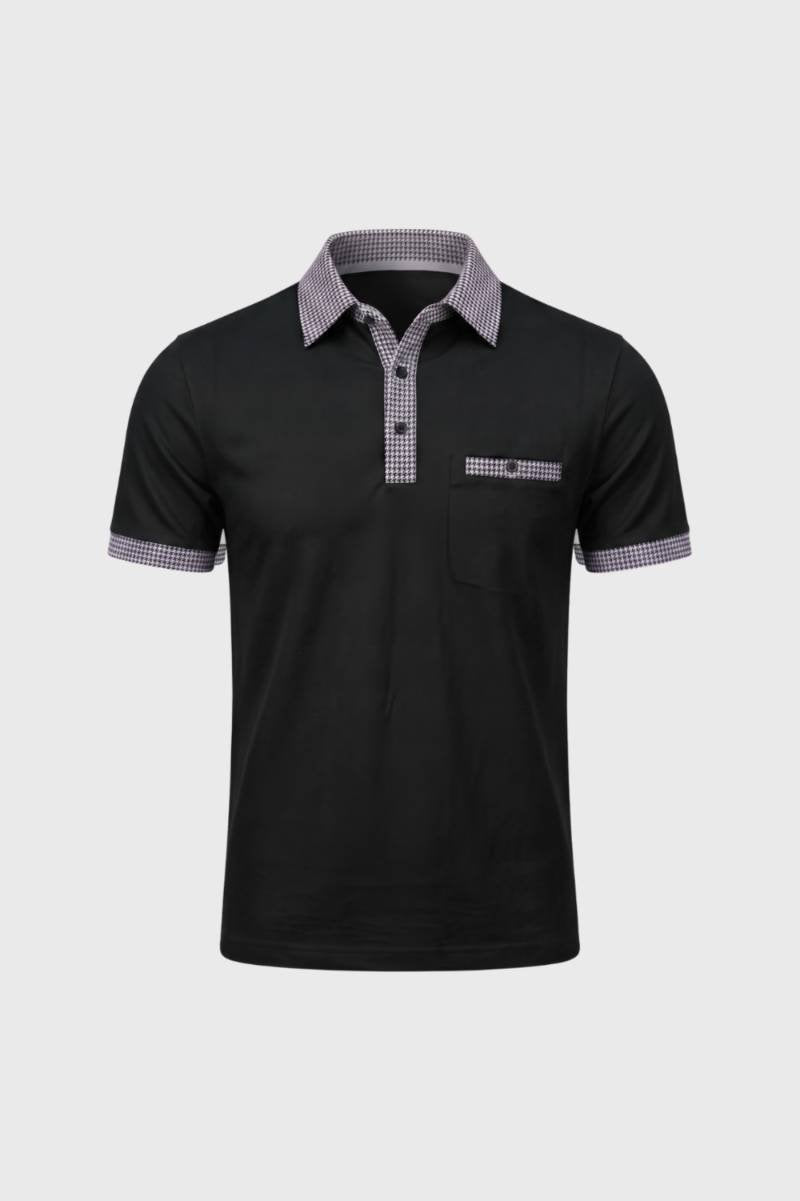 Polo Heren - Geruit Contrast | Korte Mouw