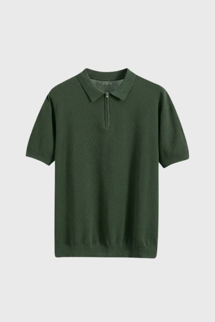 Polo Heren Rits Ronde Hals Casual Zakelijk